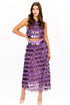 Jasmini Midi Skirt - Liliac Fringe
